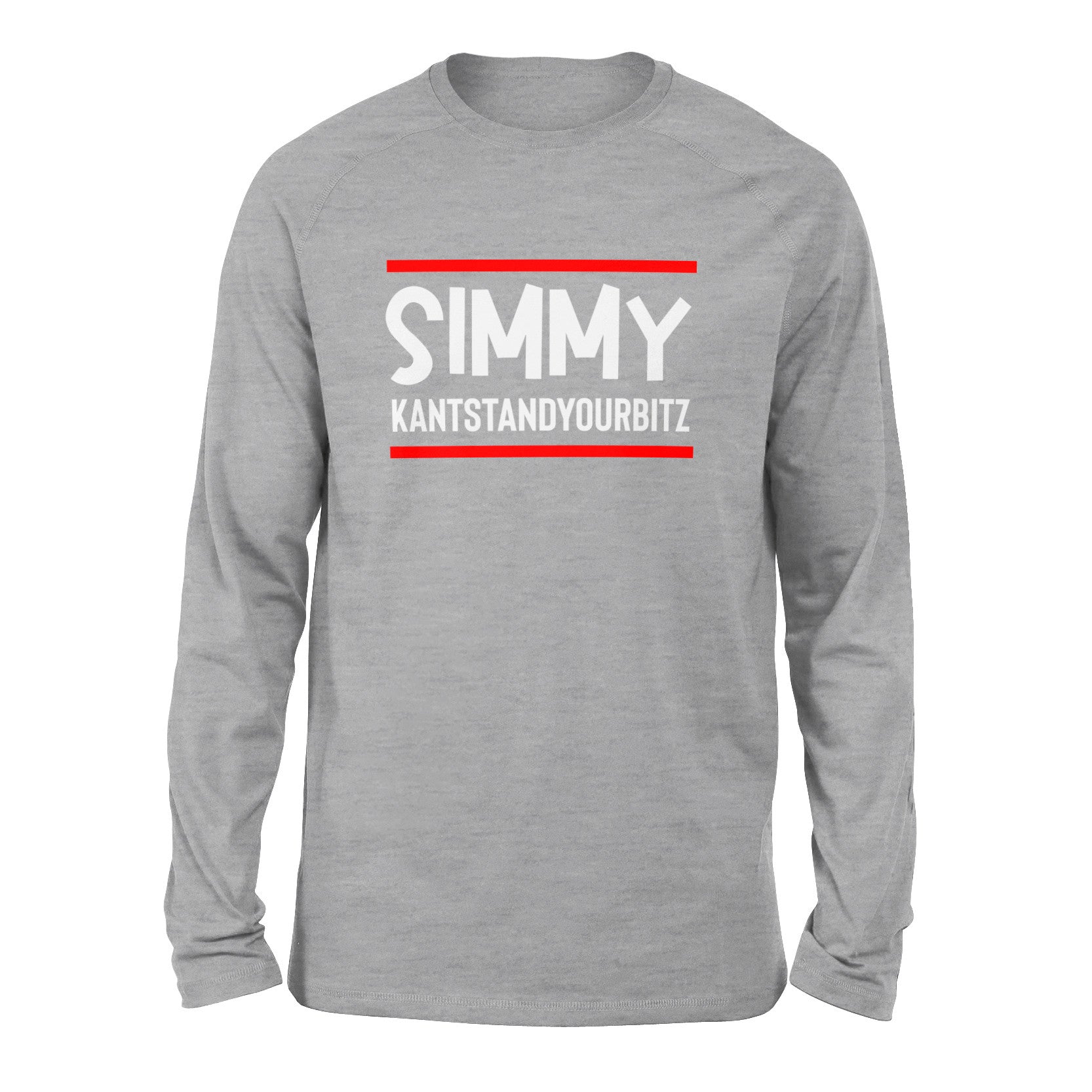 Simmy Kantstandyourbitz Men/Unisex Drop Shoulder Sweatshirt in Athletic Heather color