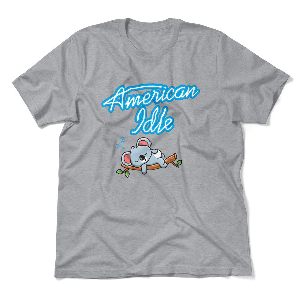 American Idle Men/Unisex T-Shirt in Athletic Heather color