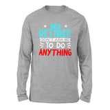 I'm Retired, Don't Ask Me To Do Anything Men/Unisex Drop Shoulder Sweatshirt in Athletic Heather color