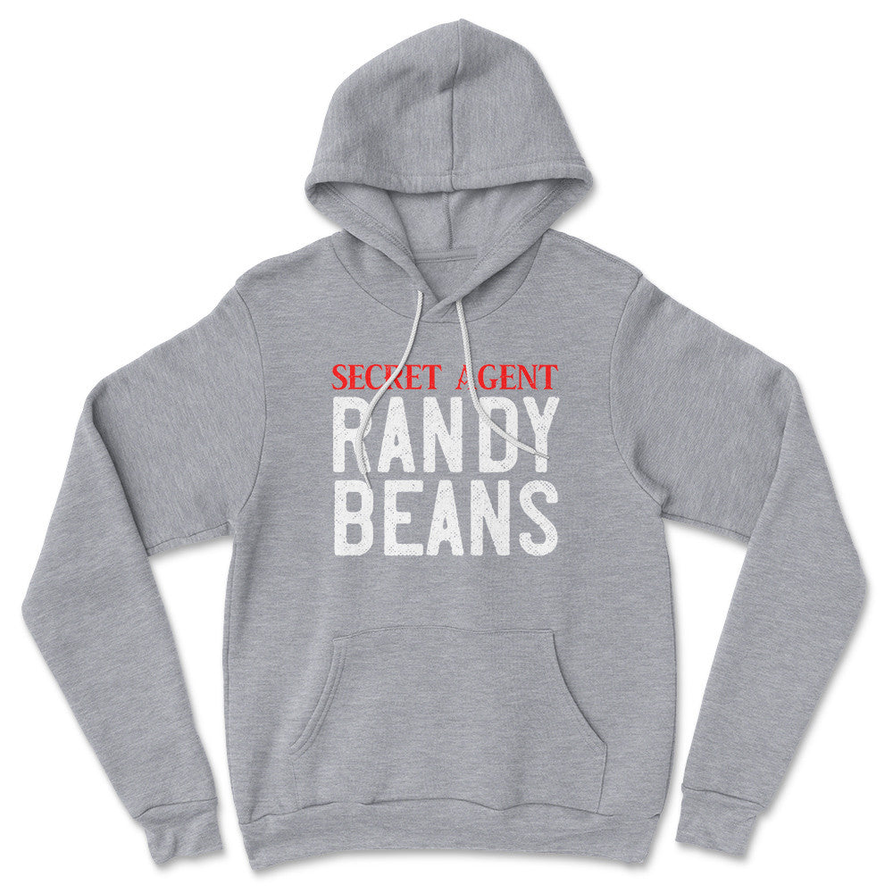 Secret Agent Randy Beans Hoodie in Athletic Heather color