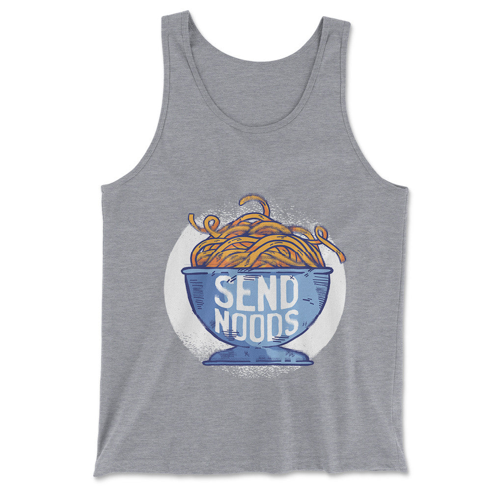 Send Noods Men/Unisex Tank in Athletic Heather color