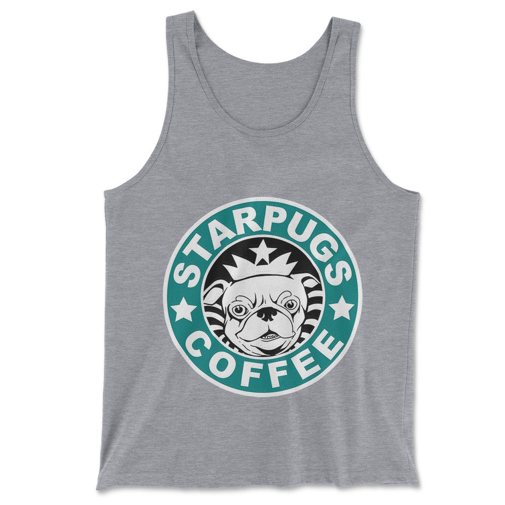 Starpugs Coffee Men/Unisex Tank in Athletic Heather color