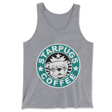 Starpugs Coffee Men/Unisex Tank in Athletic Heather color