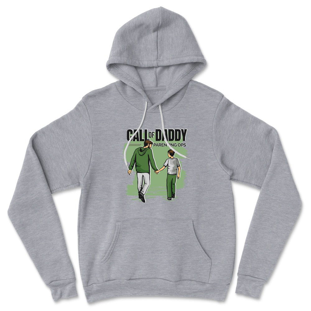 Call Of Daddy Hoodie in Athletic Heather color