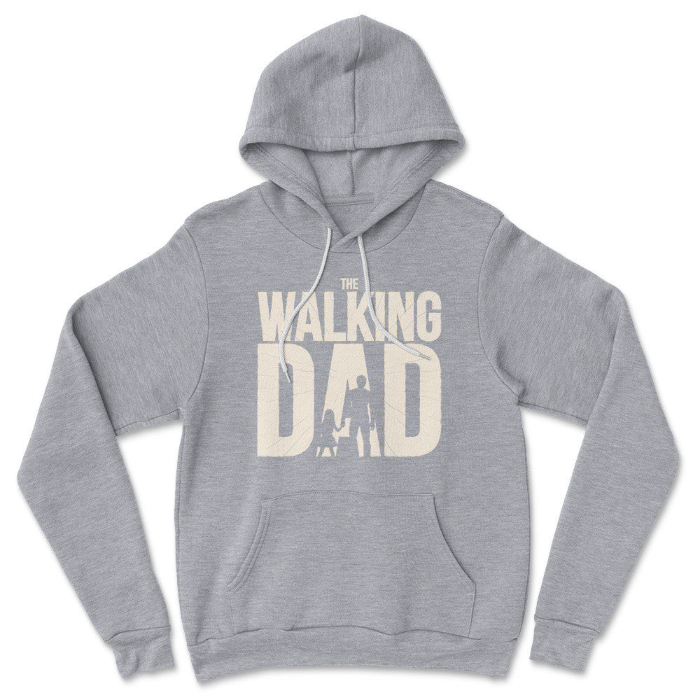 The Walking Dad Hoodie in Athletic Heather color