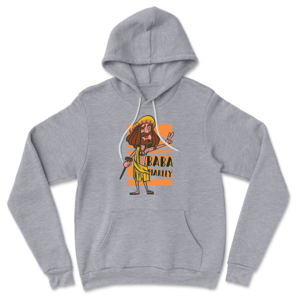 Indian Guru - Baba Marley Hoodie in Athletic Heather color