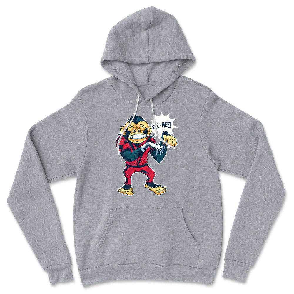 Dancing Monkey Jackson Hoodie in Athletic Heather color