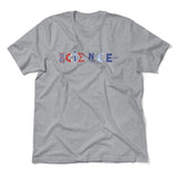 Science Lettering Men/Unisex T-Shirt in Athletic Heather color