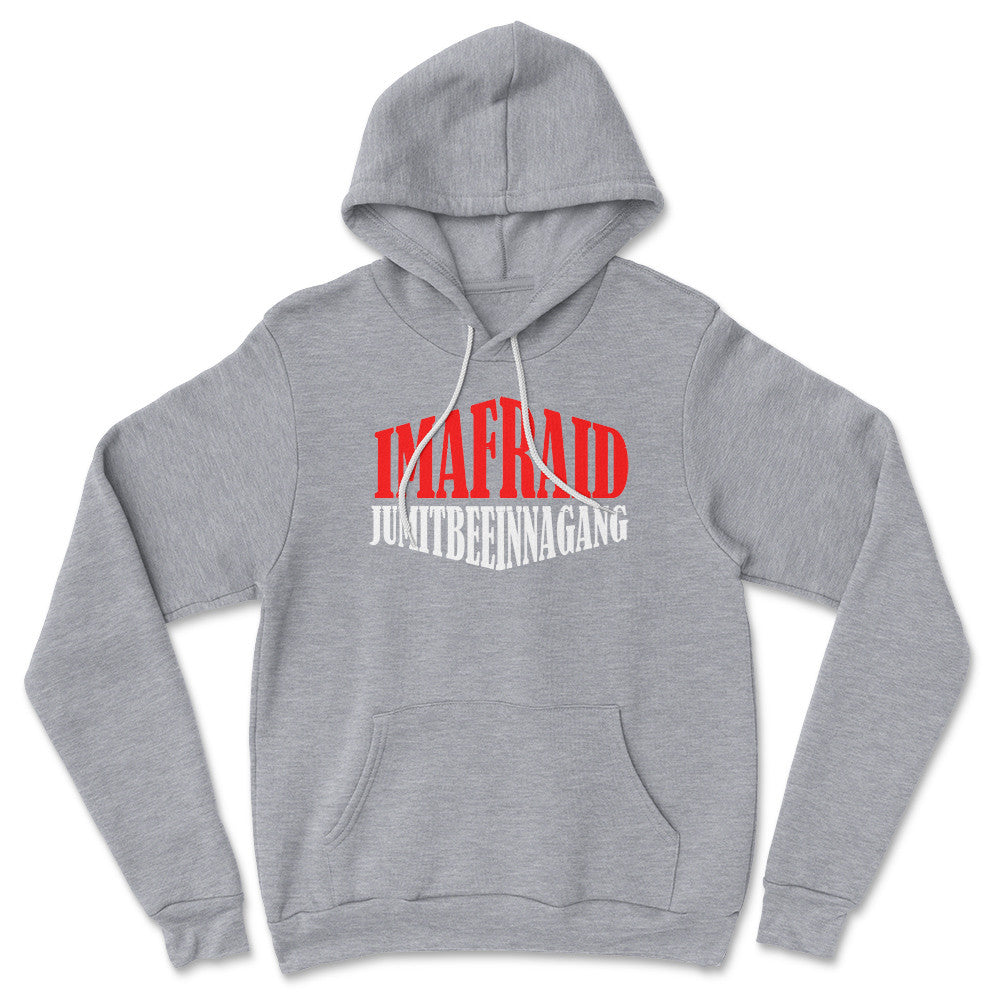 Imafraid Jumitbeeinnagang Hoodie in Athletic Heather color