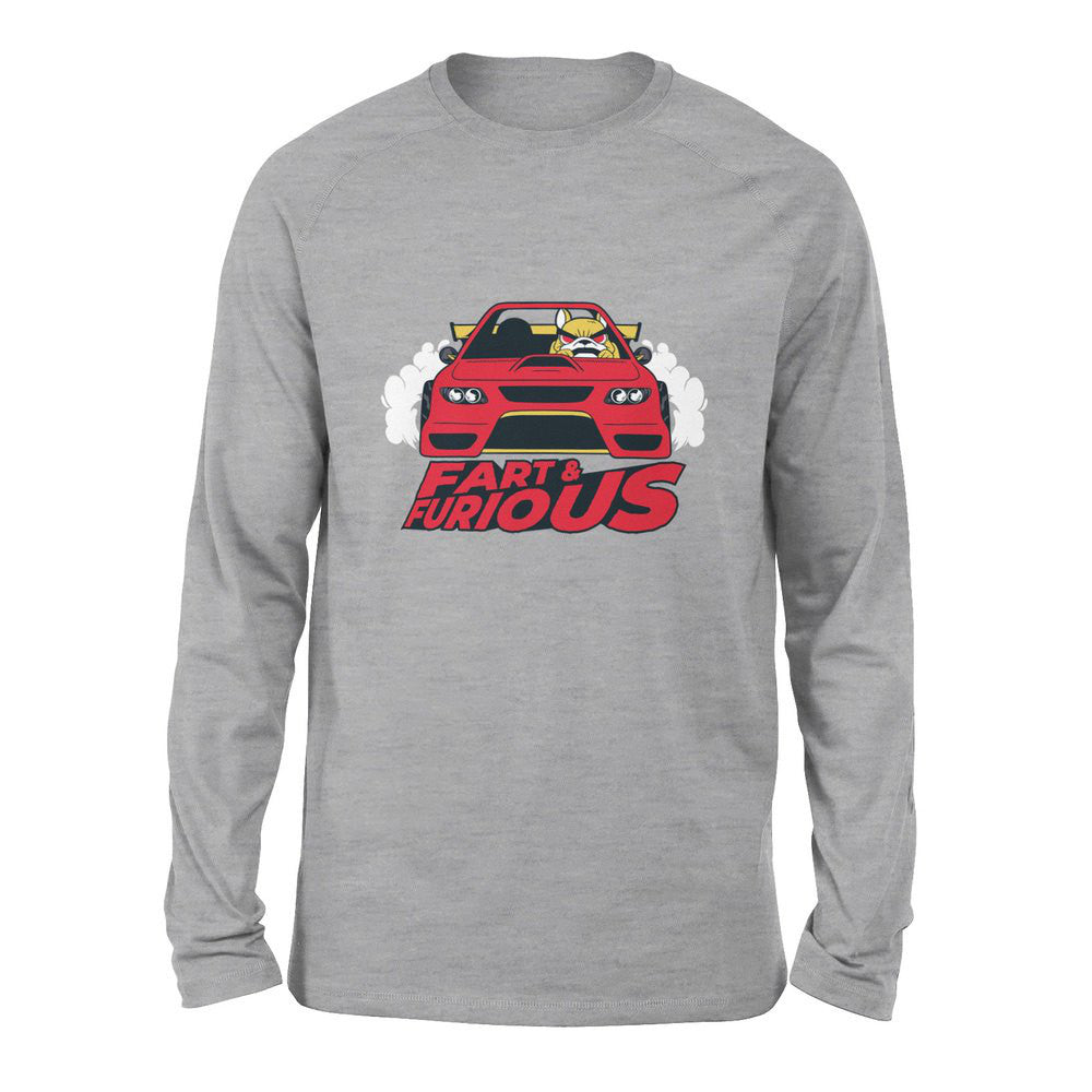 Fart And Furious Men/Unisex Drop Shoulder Sweatshirt in Athletic Heather color