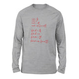 Physics Formula Men/Unisex Drop Shoulder Sweatshirt in Athletic Heather color