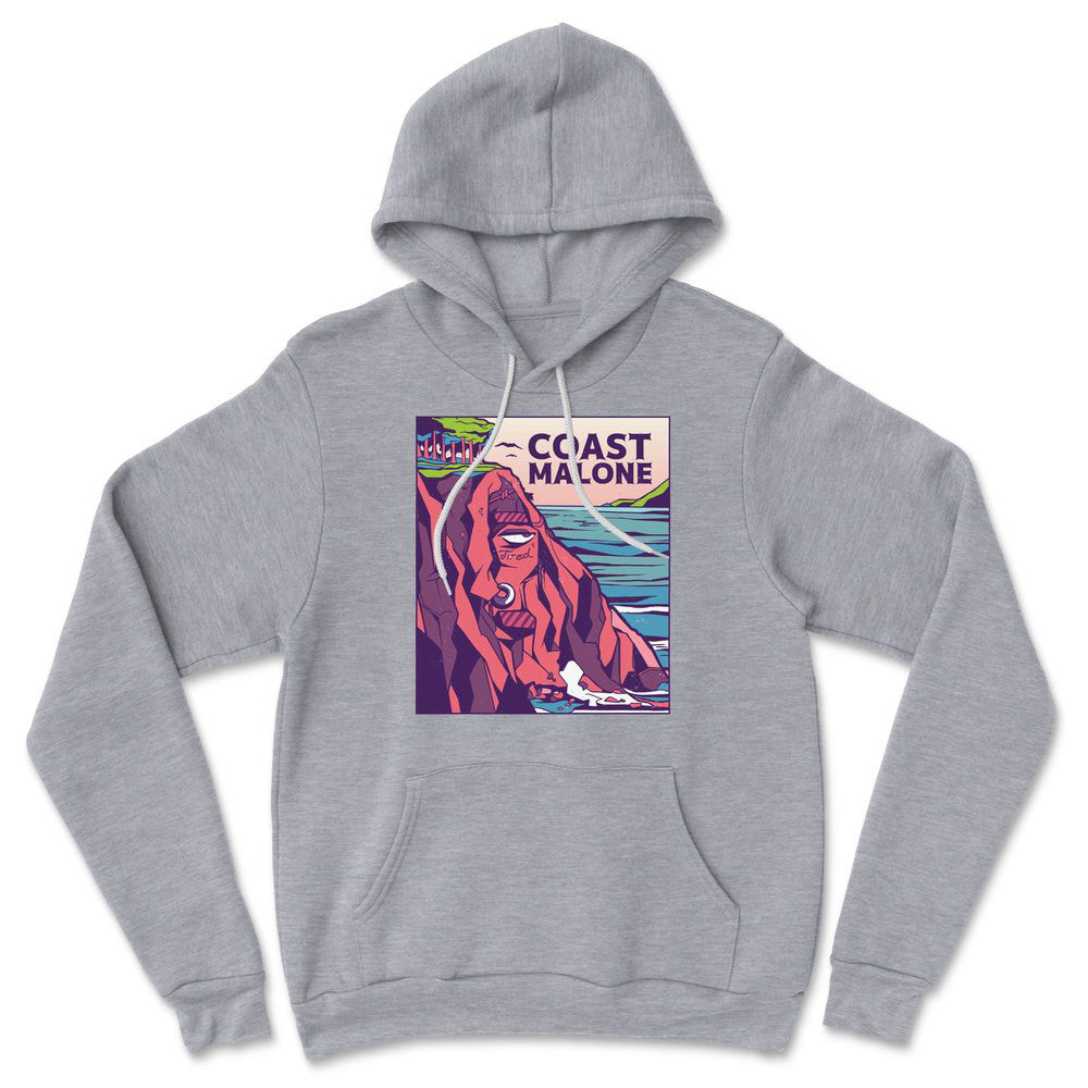 Coast Malone Hoodie in Athletic Heather color