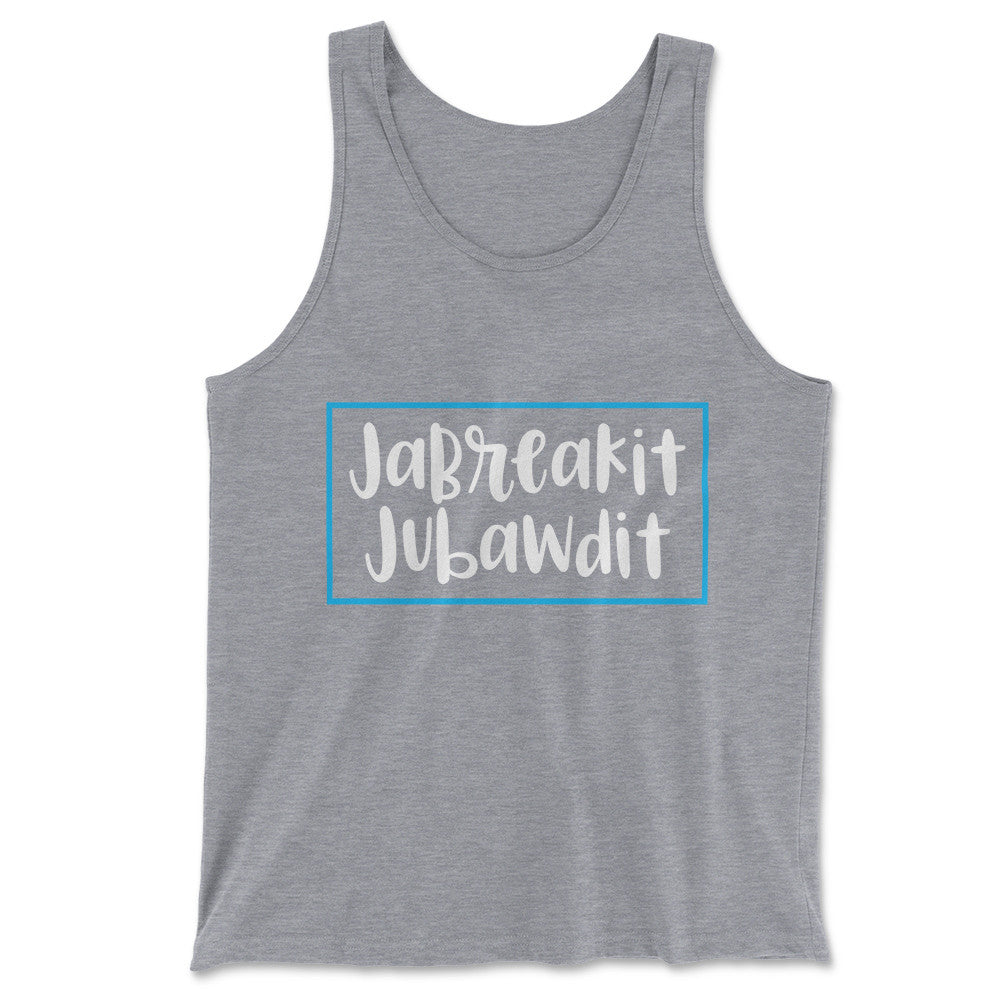 Jabreakit Jabawdit Men/Unisex Tank in Athletic Heather color