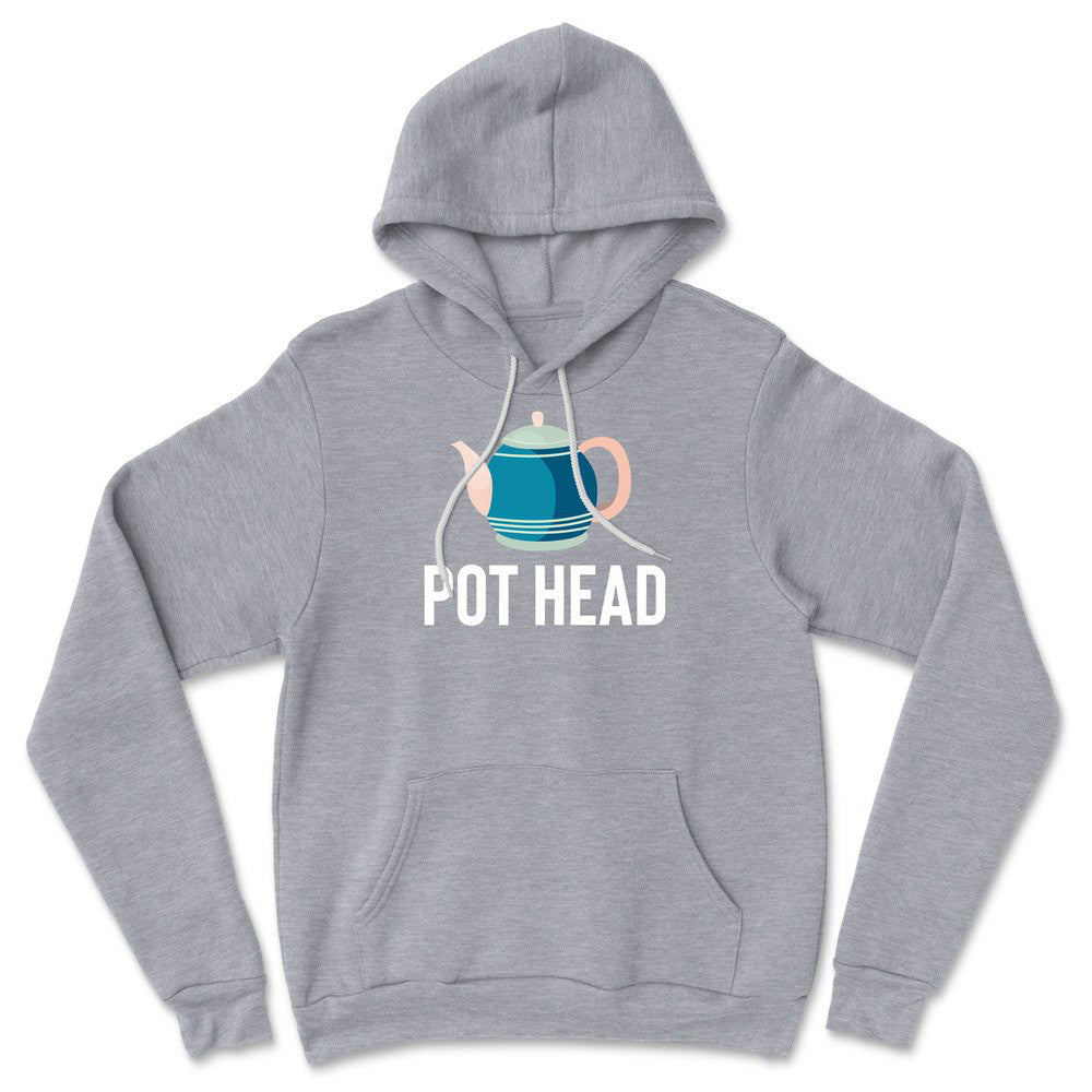 Pot Head Hoodie in Athletic Heather color