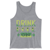 Drink Mode On Men/Unisex Tank in Athletic Heather color