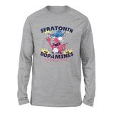 Molecules Rock Men/Unisex Drop Shoulder Sweatshirt in Athletic Heather color