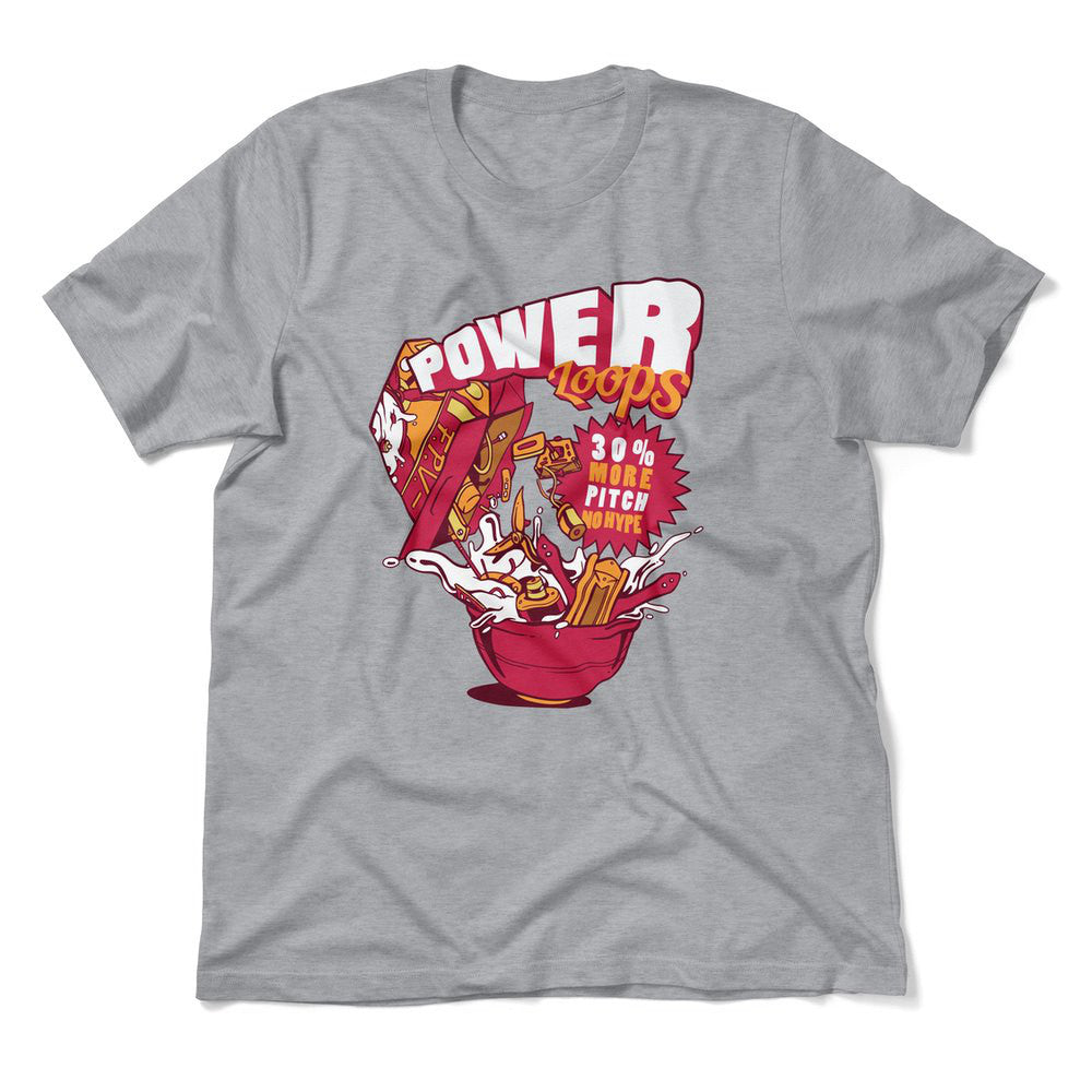 Power Loops Men/Unisex T-Shirt in Athletic Heather color
