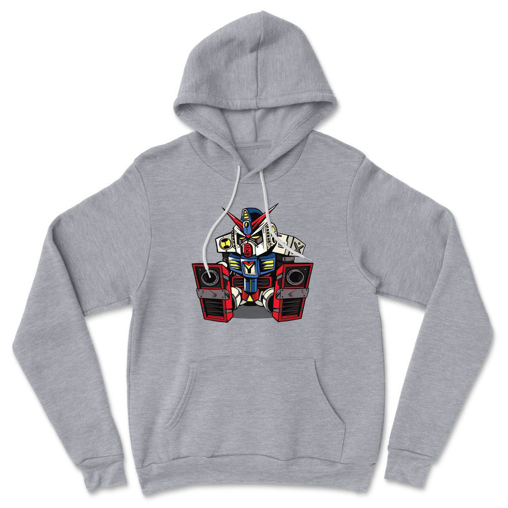 Sleepy Robot Hoodie in Athletic Heather color