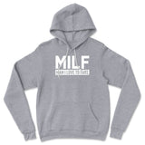 MILF - Man I Love To Fart Hoodie in Athletic Heather color