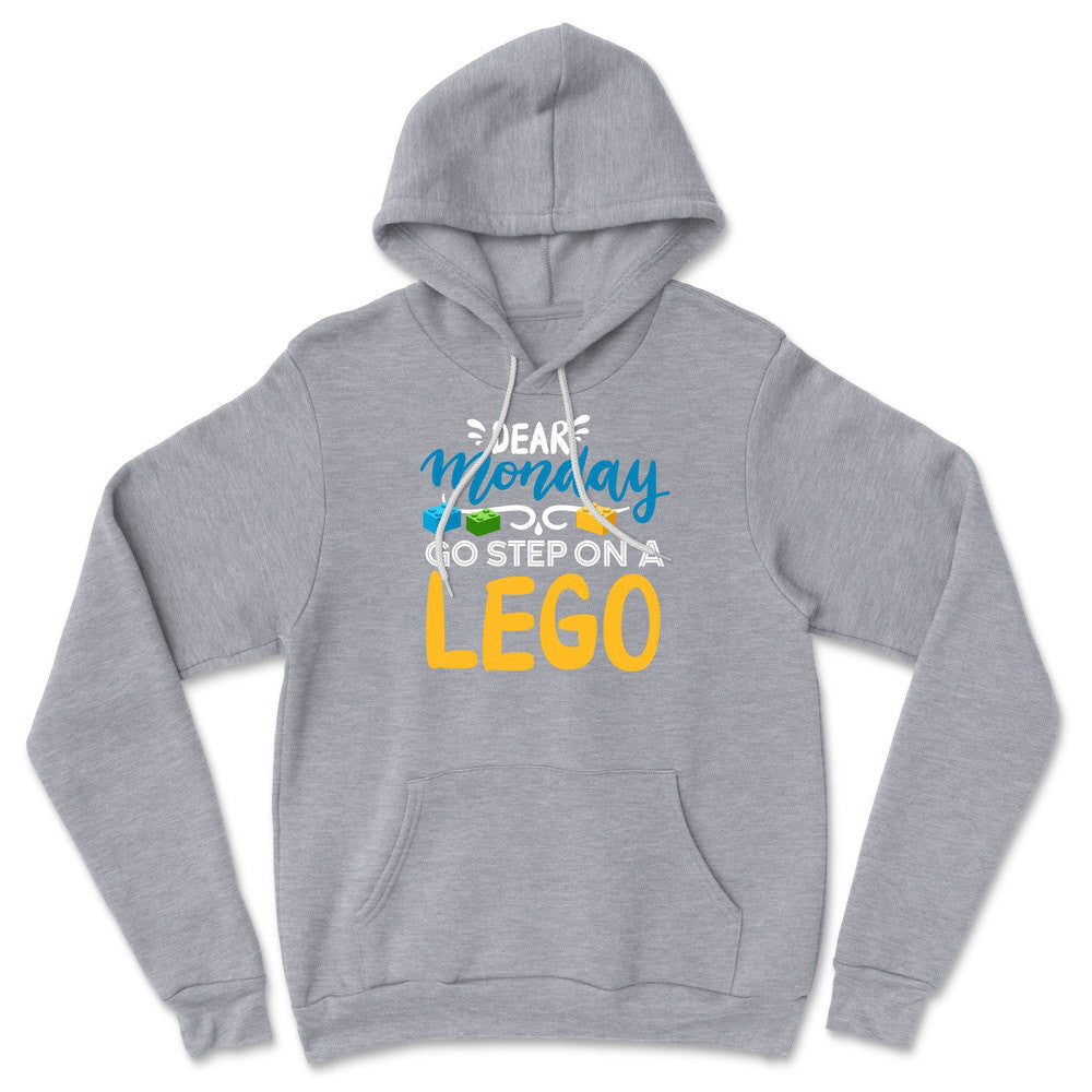 Dear Monday, Go Step On A Lego Hoodie in Athletic Heather color