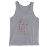 Physics Formula Men/Unisex Tank in Athletic Heather color