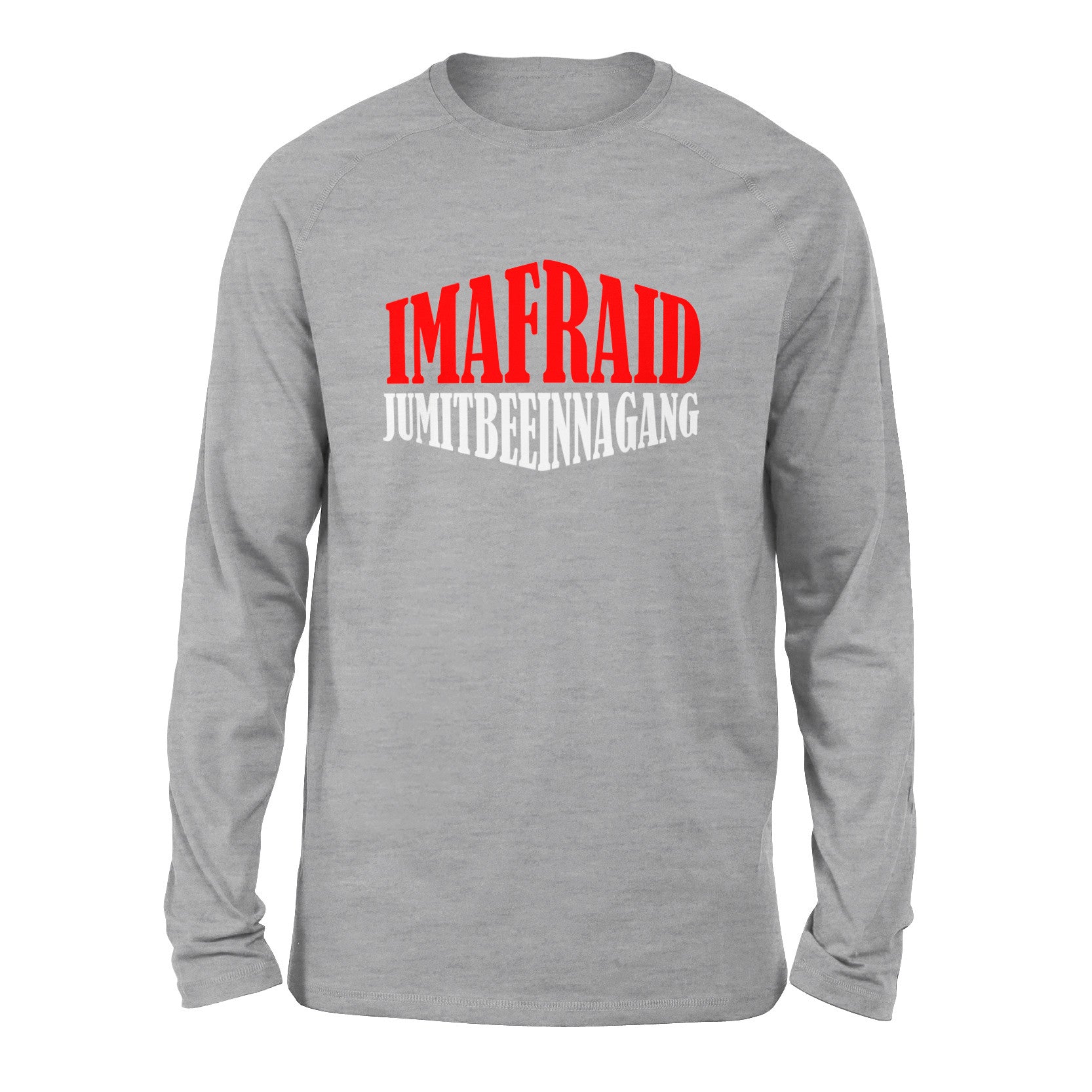 Imafraid Jumitbeeinnagang Men/Unisex Drop Shoulder Sweatshirt in Athletic Heather color