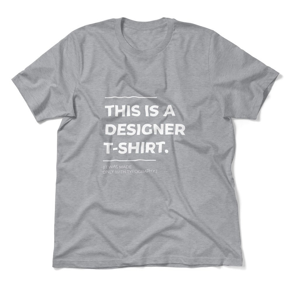 Designer Tshirt Men/Unisex T-Shirt in Athletic Heather color