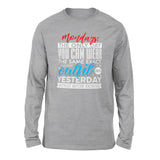 Monday, The Only Day You Can Wear The Same Exact Outfit As Yesterday Without Anyone Knowing Men/Unisex Drop Shoulder Sweatshirt in Athletic Heather color