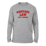 Harvard Law, Just Kidding Men/Unisex Drop Shoulder Sweatshirt in Athletic Heather color