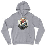 Lifeline Pug Apex Gamer Hoodie in Athletic Heather color