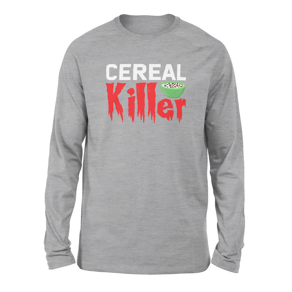 Cereal Killer Men/Unisex Drop Shoulder Sweatshirt in Athletic Heather color