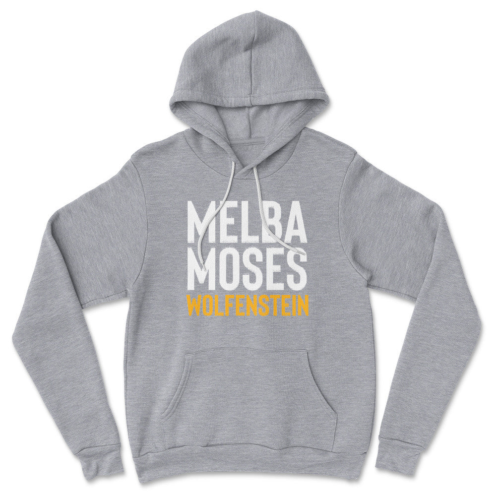 Melba Moses Wolfenstein Hoodie in Athletic Heather color