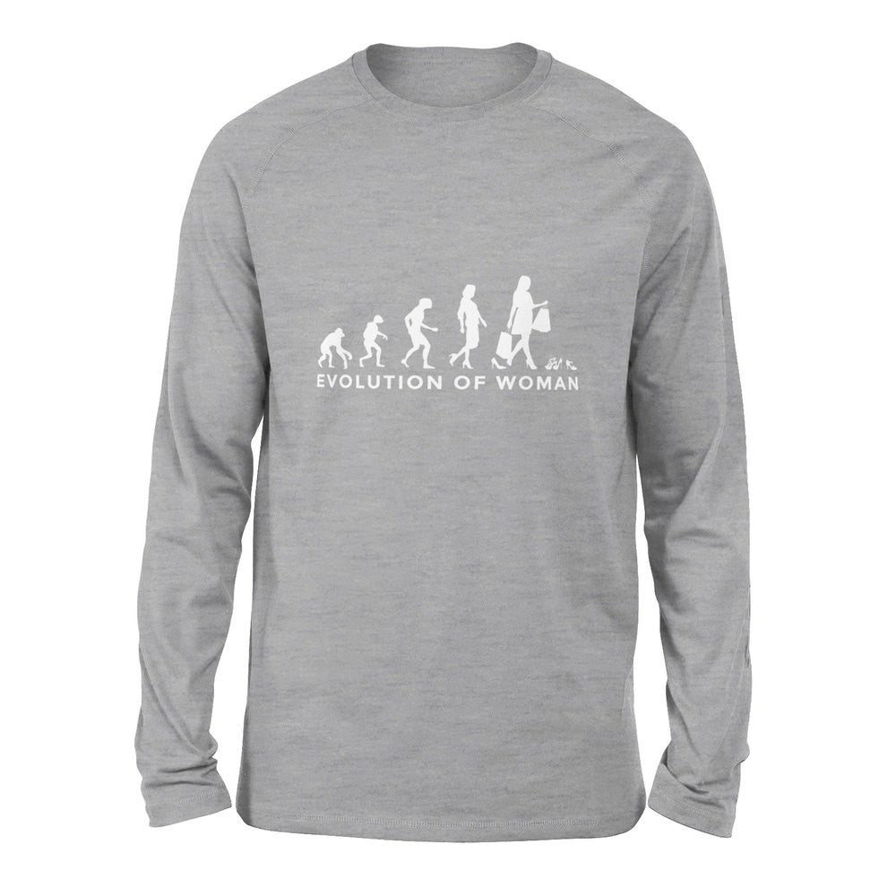 Female Evolution Men/Unisex Drop Shoulder Sweatshirt in Athletic Heather color