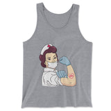 Strong Nurse Men/Unisex Tank in Athletic Heather color