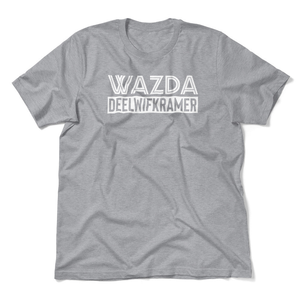 Wazda Deelwifkramer Men/Unisex T-Shirt in Athletic Heather color