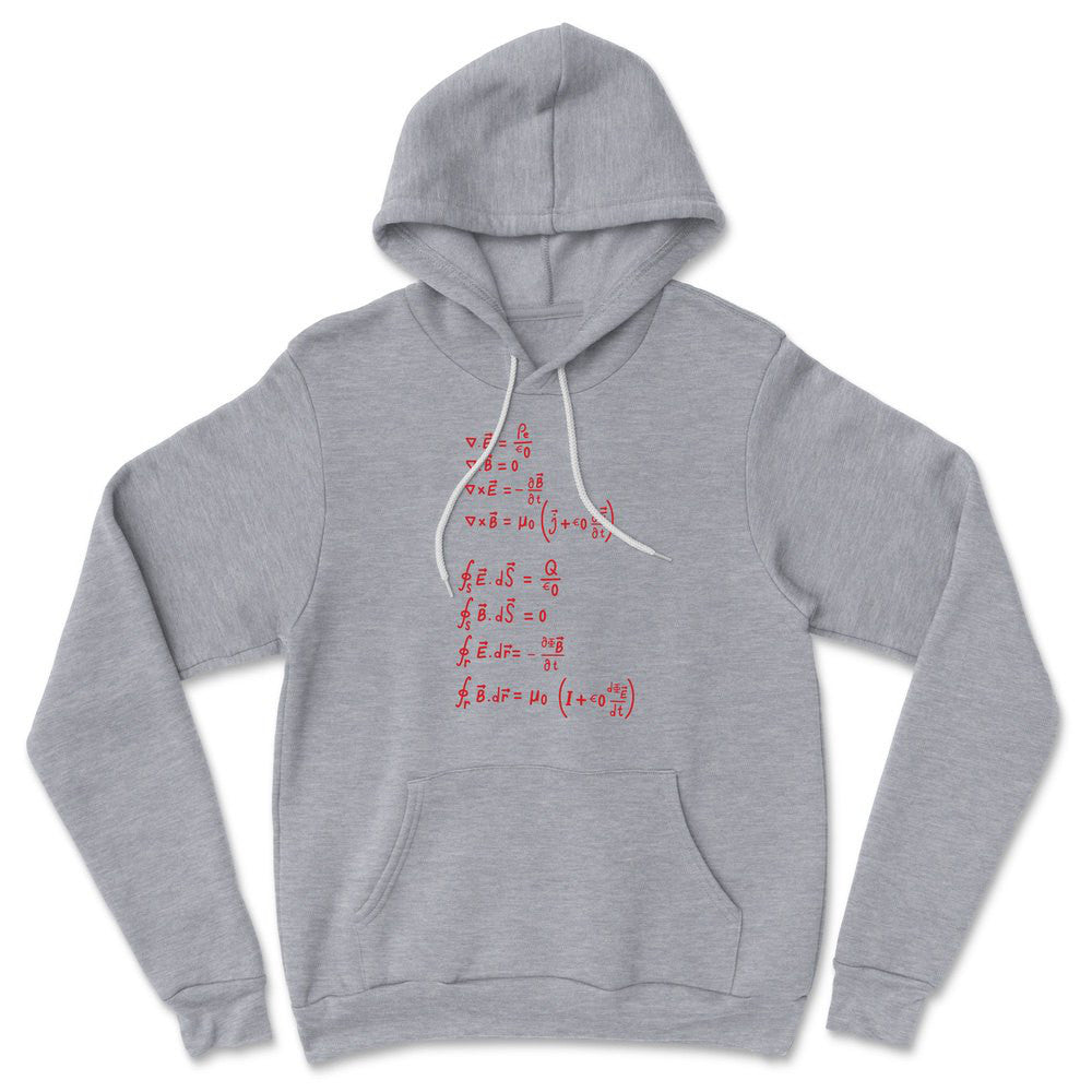 Physics Formula Hoodie in Athletic Heather color
