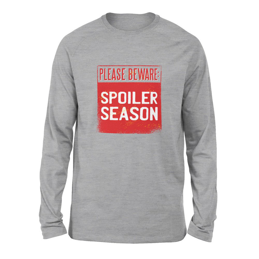 Spoiler Alert Men/Unisex Drop Shoulder Sweatshirt in Athletic Heather color