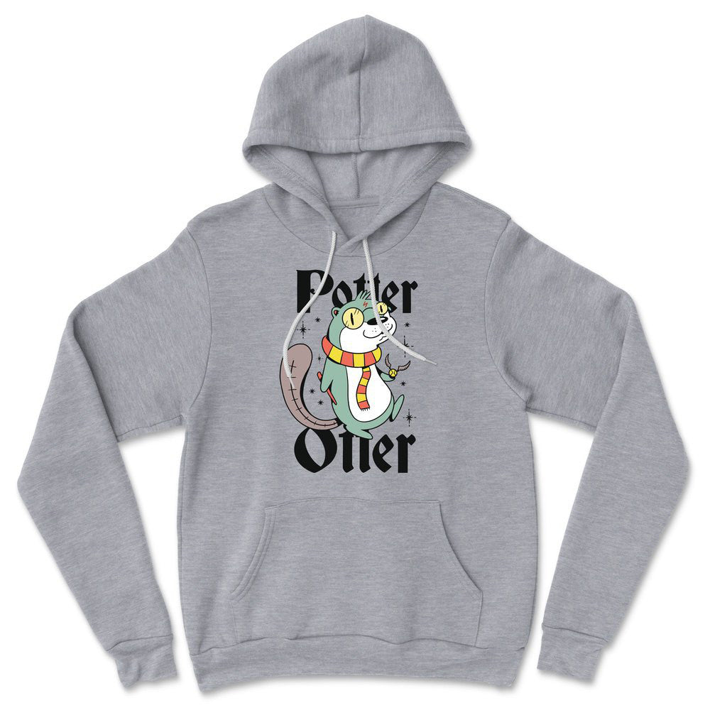 Potter Otter Hoodie in Athletic Heather color