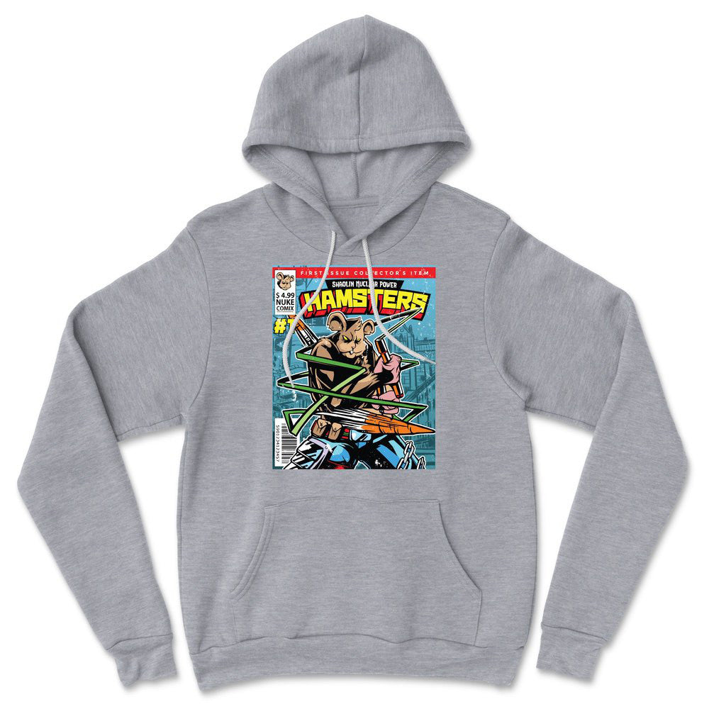 Comic Cover - Hamsters Hoodie in Athletic Heather color
