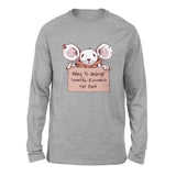 Willing To Undergo Scientific Research For Food Men/Unisex Drop Shoulder Sweatshirt in Athletic Heather color