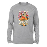 Planet Oil Squeezer Men/Unisex Drop Shoulder Sweatshirt in Athletic Heather color