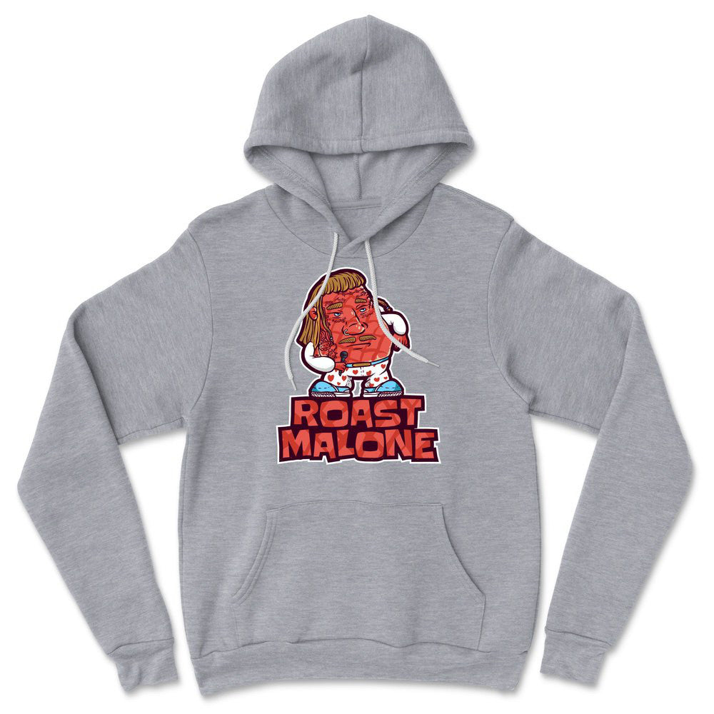 Roast Malone Hoodie in Athletic Heather color