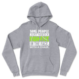 Some People Just Need A High-Five In The Face With A Chair Hoodie in Athletic Heather color