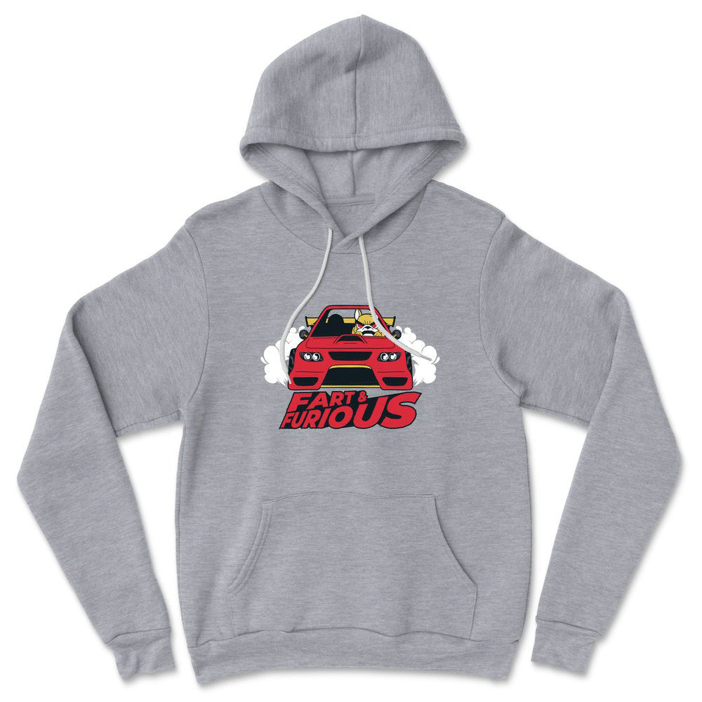 Fart And Furious Hoodie in Athletic Heather color