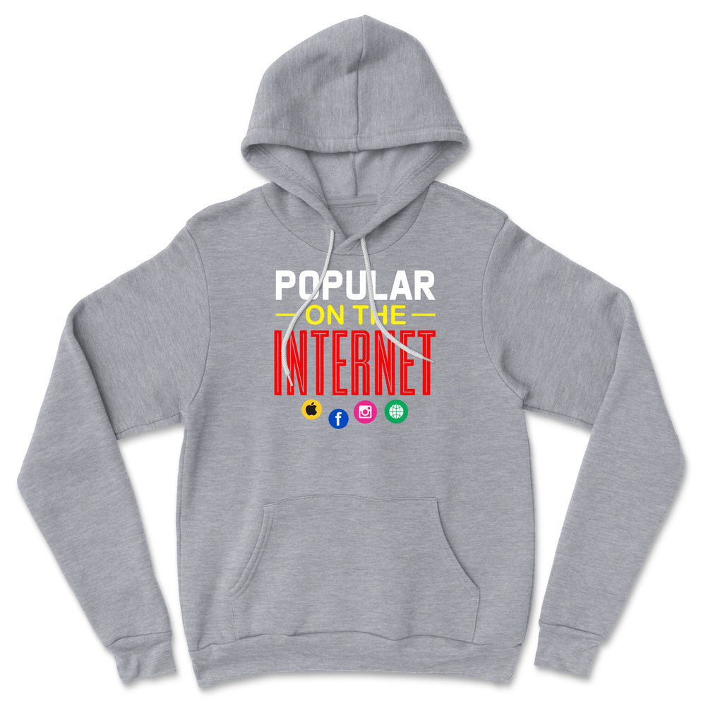 Popular On The Internet Hoodie in Athletic Heather color
