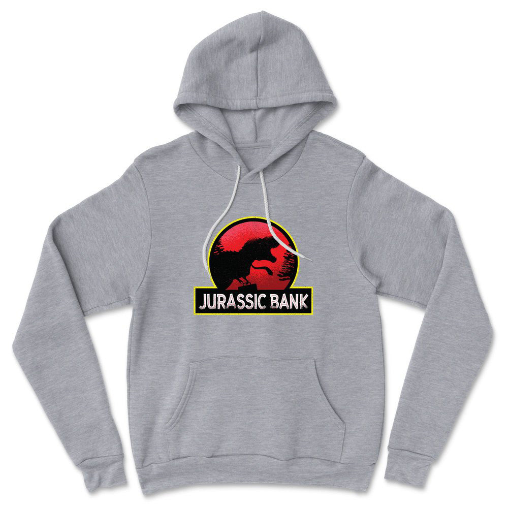 Jurassic Bank Hoodie in Athletic Heather color