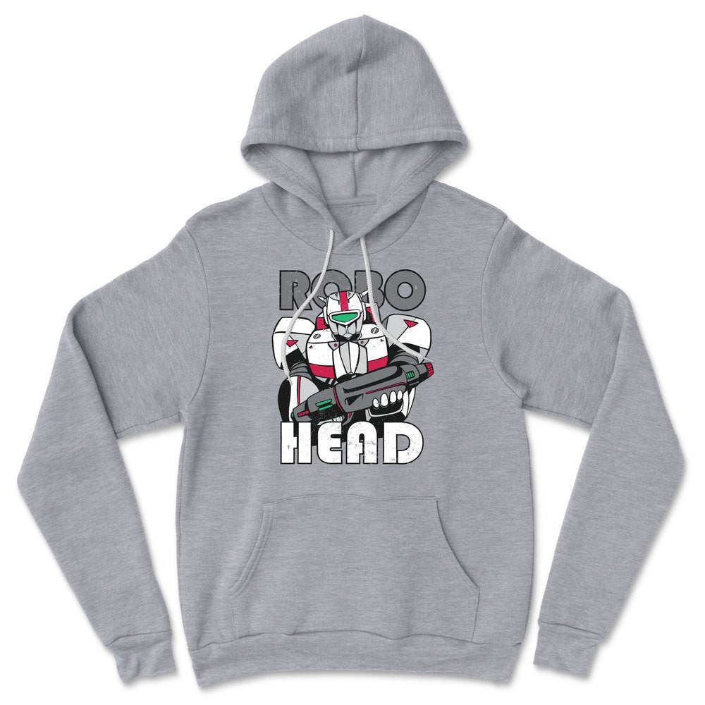 Robo Head Hoodie in Athletic Heather color