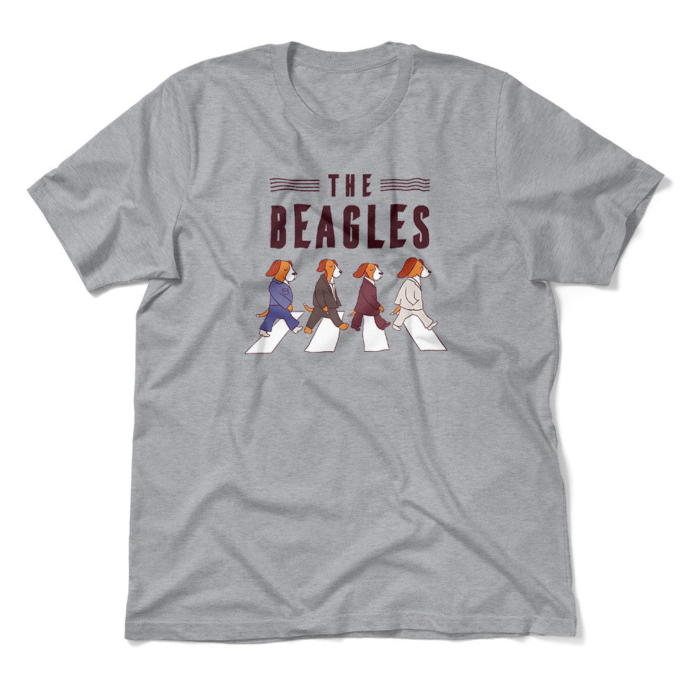 The Beagles Men/Unisex T-Shirt in Athletic Heather color