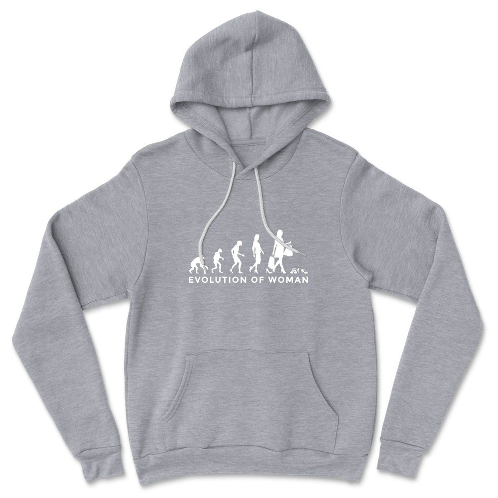 Female Evolution Hoodie in Athletic Heather color