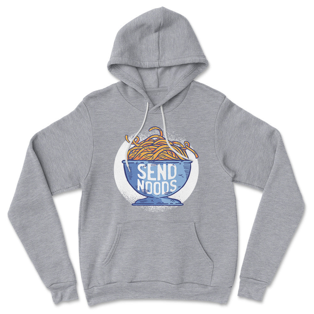 Send Noods Hoodie in Athletic Heather color